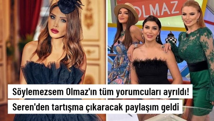 Söylemezsem Olmaz programında tüm yorumcular ayrıldı Seren Serengil